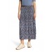 Betty Barclay - 9305 1697 Half lange rok blauw bruine luipaardprint.